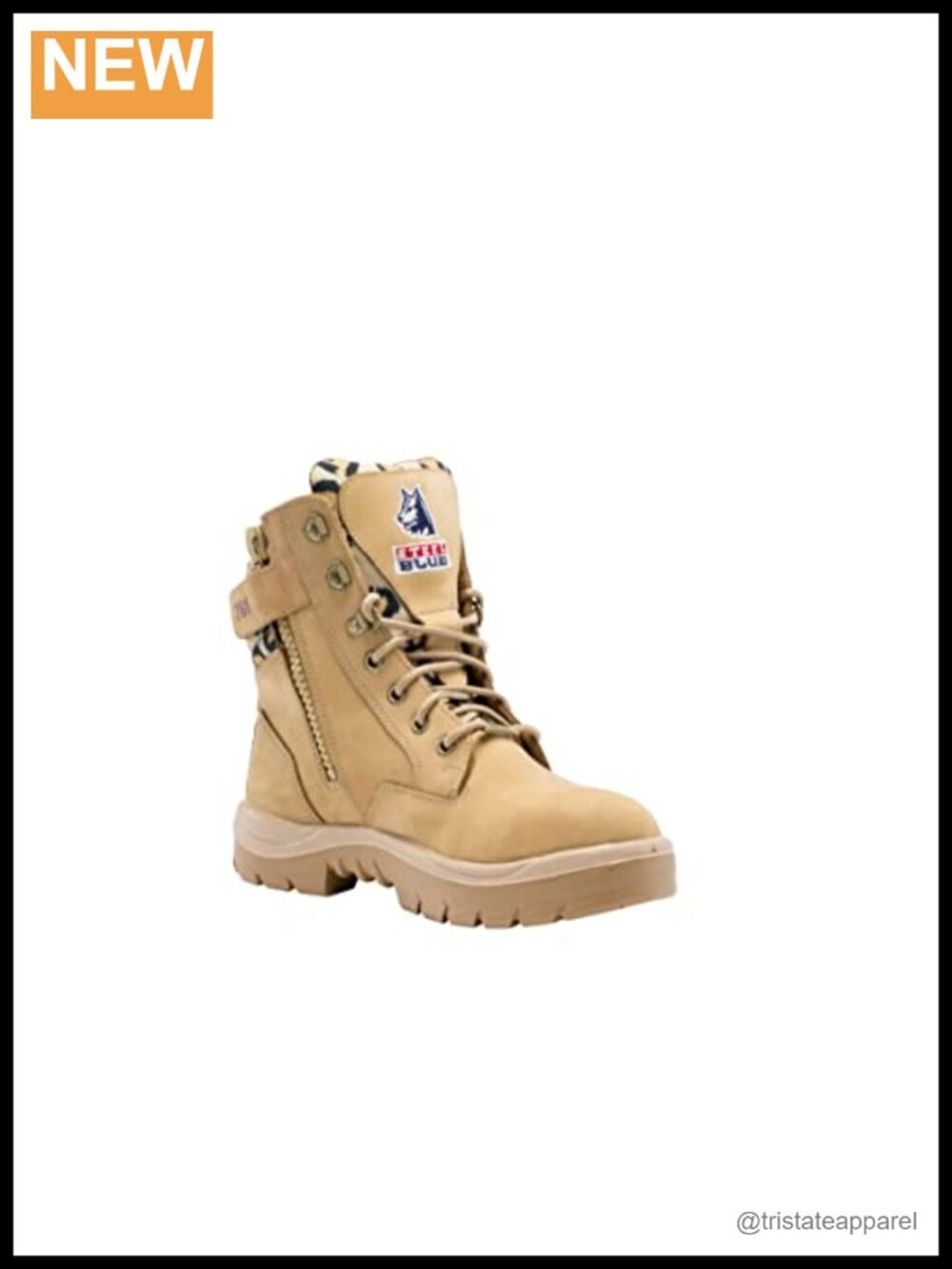 Women's 6" Steel Toe Work Boots - Leather Safety Footwear, Industrial Side Zip